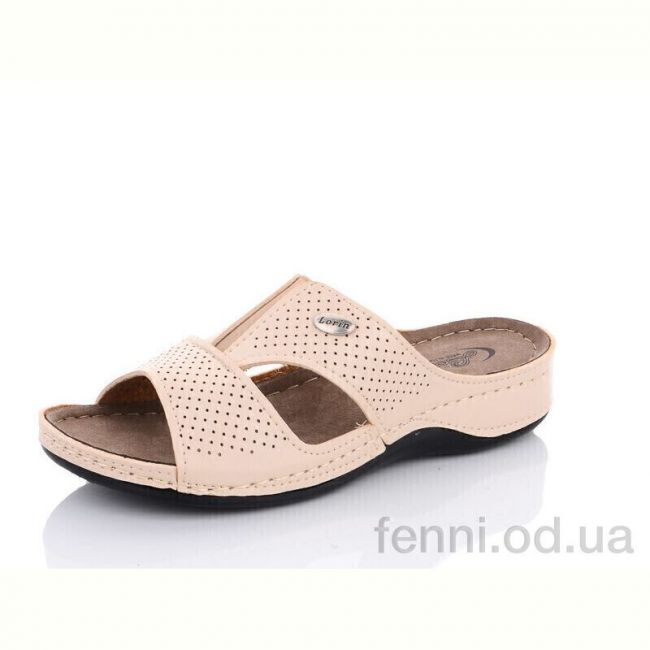 Шлепки Sali-2 L411 бежевий