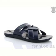 Шлепки Oscar 5308E кожа blue