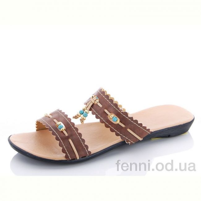 Шлепки Selena 040 коричневый Шлепки Selena 040 коричневый