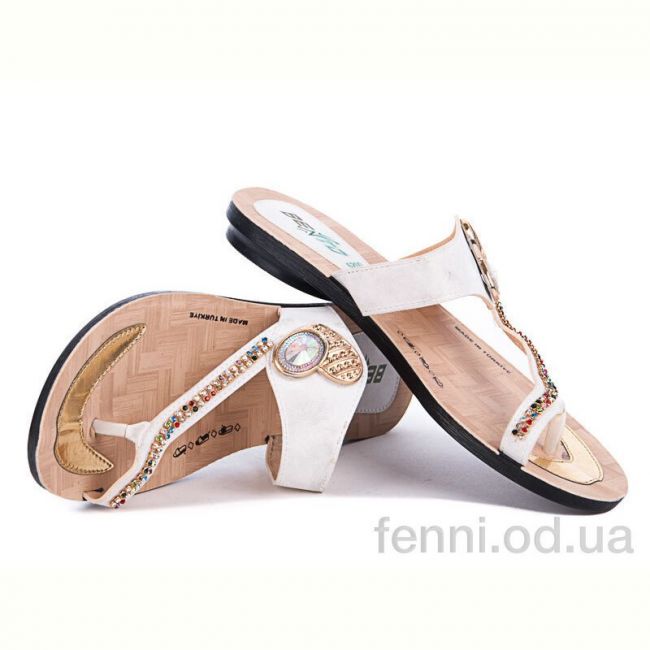 Шлепки Selena 6211 белый Шлепки Selena 6211 белый