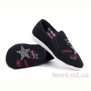 Эспадрильи Selena Эспадриль камни звезда черные