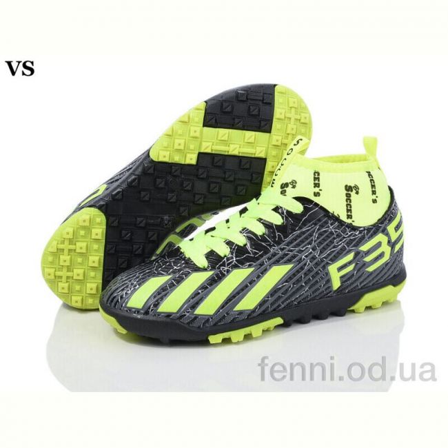 Футбольная обувь VS Soccers 002 black-yellow (36-39) Футбольная обувь VS Soccers 002 black-yellow (36-39)