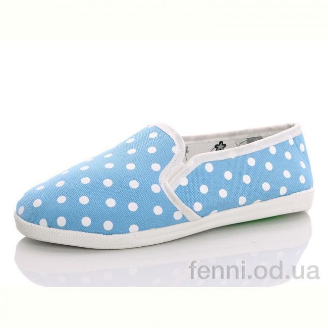 Слипоны Selena Горох голубой Слипоны Selena Горох голубой